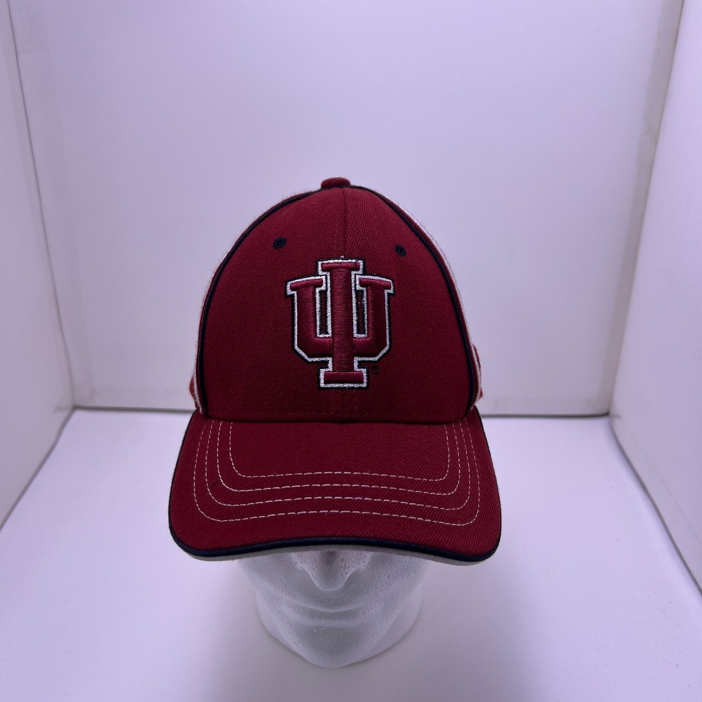 Indiana Hoosiers Zephyr Z-Fit NCAA Hat Mens Medium/Large Crimson Red Cap 2173
